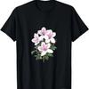 Vintage Wildflowers White Tiger Lily Design T-Shirt