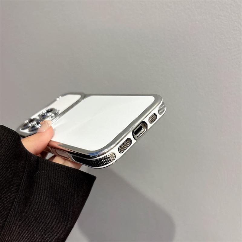 Electroplated CD Pattern Anti-Fall iPhone 14/13 Case for Apple 17/16/15 PROMAX