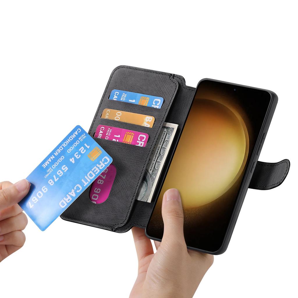 For Samsung Galaxy S23+ Magnetic Case CASENEO Detachable Leather Phone Wallet Cover