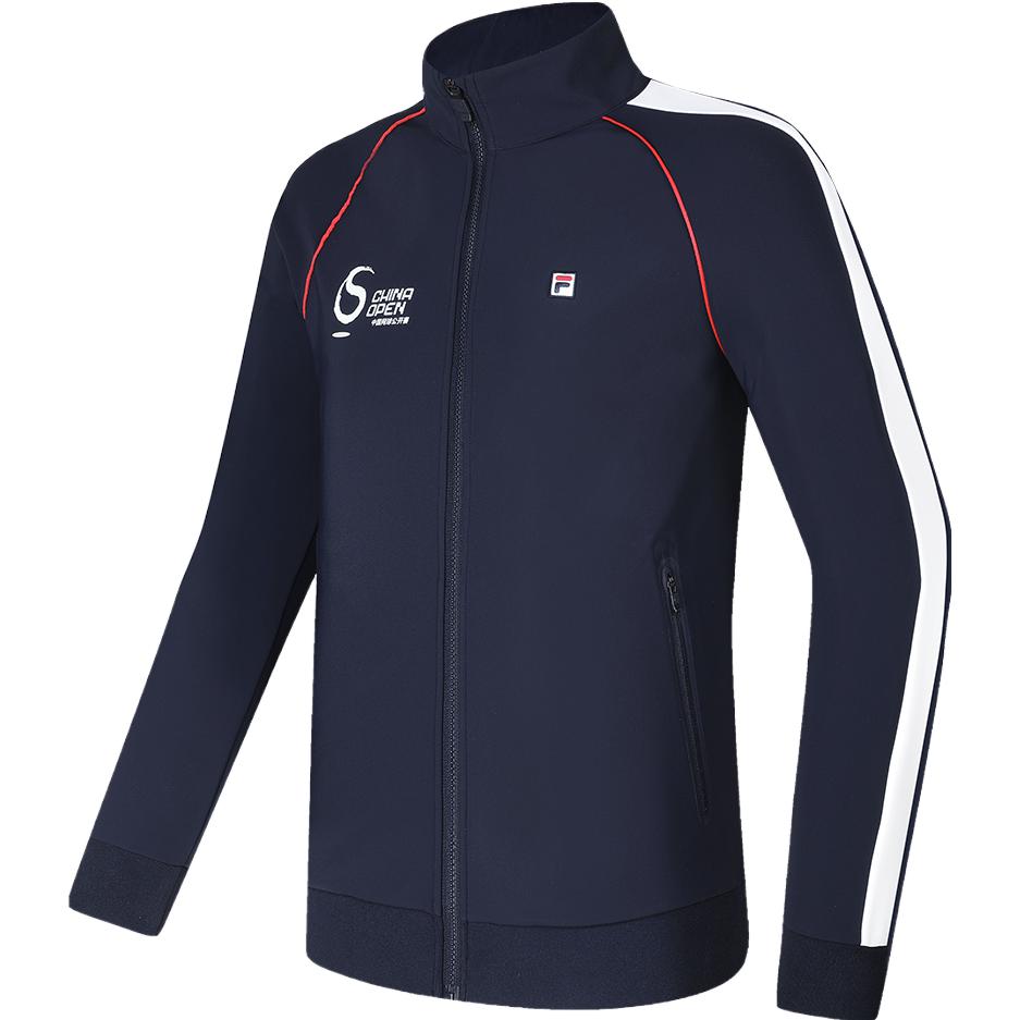 

FILA Tennis Color Block Knit Polo Men Tops Royal-Blue A11M343507F-NV L