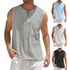 Menn Overdeler Ensfarge Myk String V Neck Ermeløse Tank Tops Daglige klær