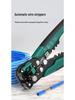 Multifunctional Automatic Wire Stripper and Crimper for Electricians and Optical Fiber.