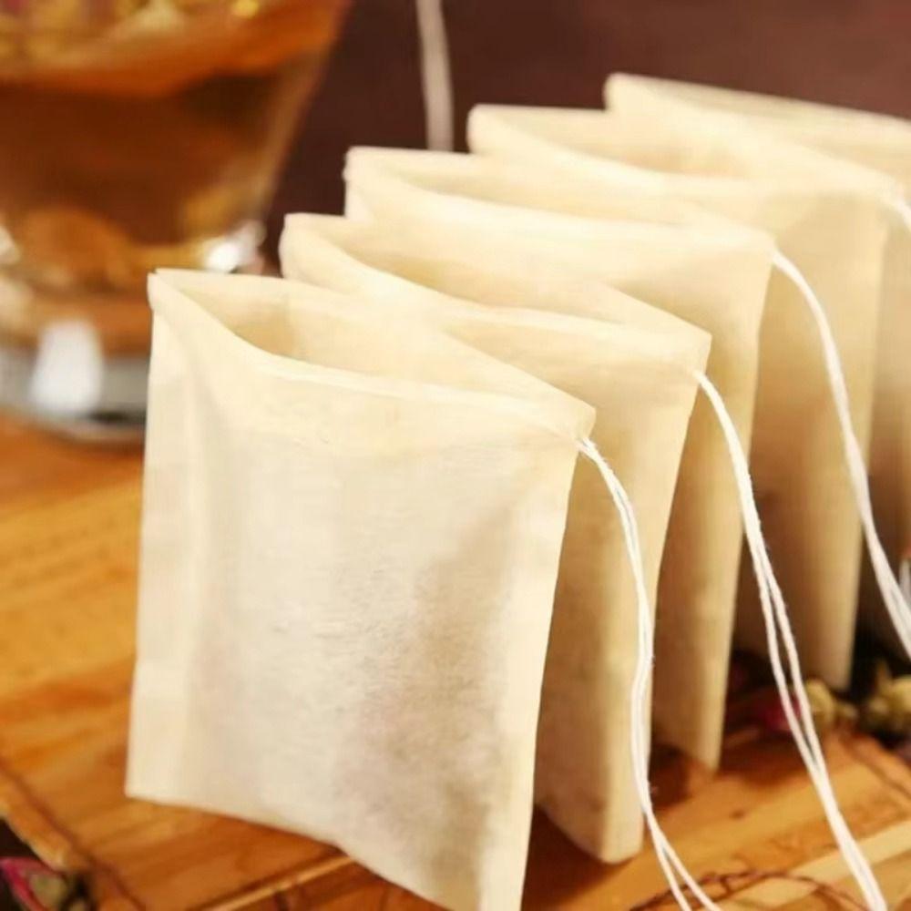 100 pieces/set Empty Filter Paper Tea Bag Multi Functional Tea Filter Bags Coffee Foot Bath
