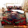 Vtuber Hololive Uruha Rushia Bedding Set Single Twin Full Queen King Size Bed Set Adult Kid Bedroom Duvetcover Sets Anime