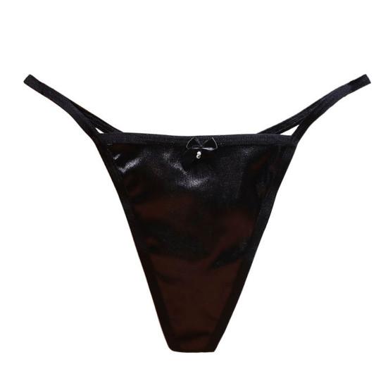 Lady G-string Pornographic Anti-septic Spaghetti Strap Elastic Comfortable Sexy Solid Color