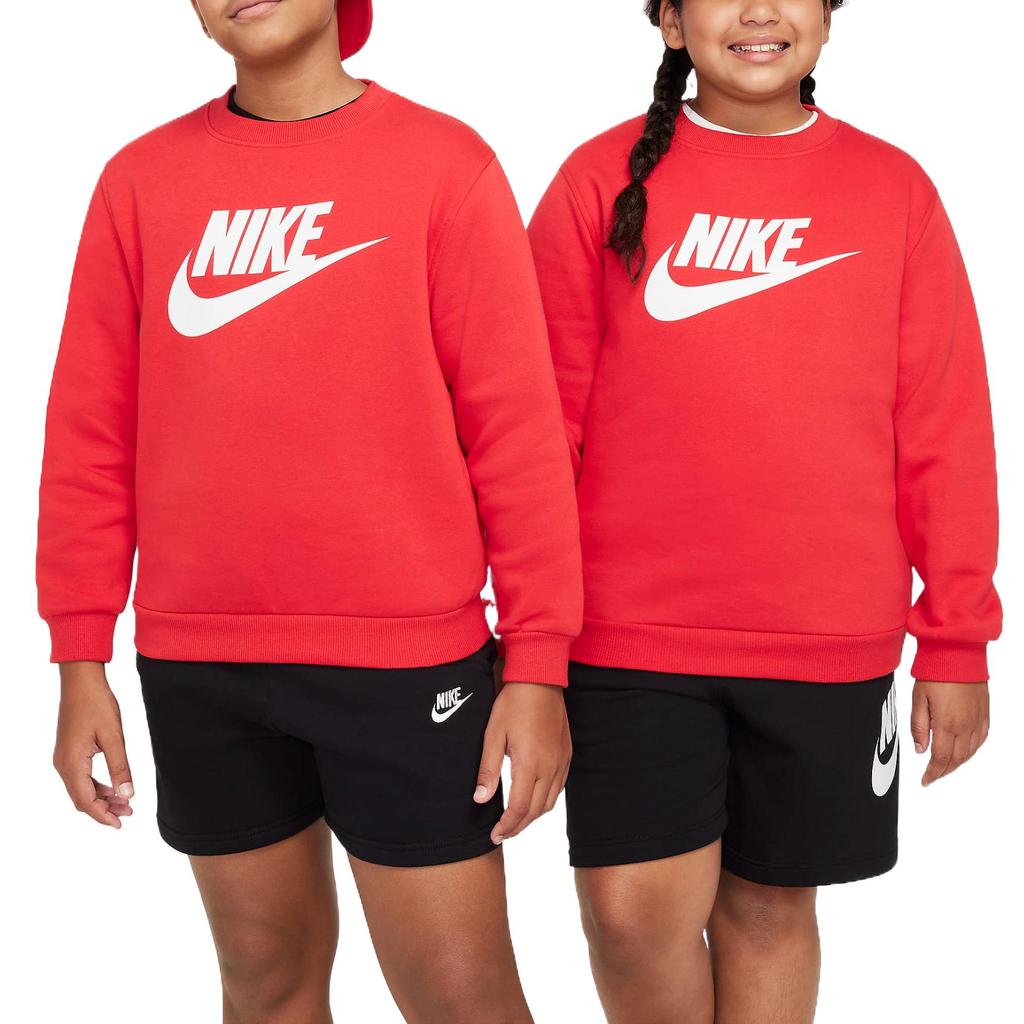 Nike Simple Stylish Round Neck Long Sleeve Sweatshirt Kids tops University-Red FD2993-657