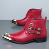 Mens Pointed Toe PU Leather Dress Casual Shoes Low-Cut Rubber Sole Business Style Slip-On