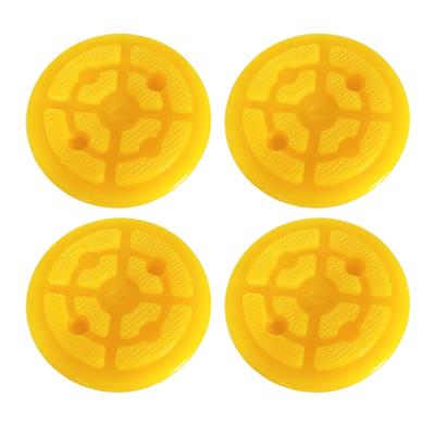 Pack of 4 Protective Mats Rubber Lifting Platform Pads for Double Column Lifts Round Auto Lift Platform Pads Heavy Duty