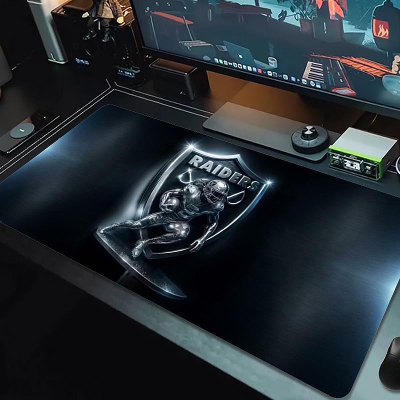 Las Vegas Raiders Mouse Pad Large Gaming Table Cushion Nonslip Laptop Tablet Big Mousepad Xxl Mat Mini Pc Playmat With Lock Edge