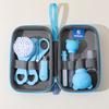 20pcs/8pcs box Baby Care Kit Baby Grooming Set Thermometer Nail Trimmer Brush Nasal Aspirator Portable EVA Case New Mom Must Have Infant Care Supplies