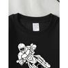 European sizes Cyber Soldier Graphic Design Girls' Crew Neck Sweatshirt, Western Top, Long Sleeved, Casual for Little Girls.