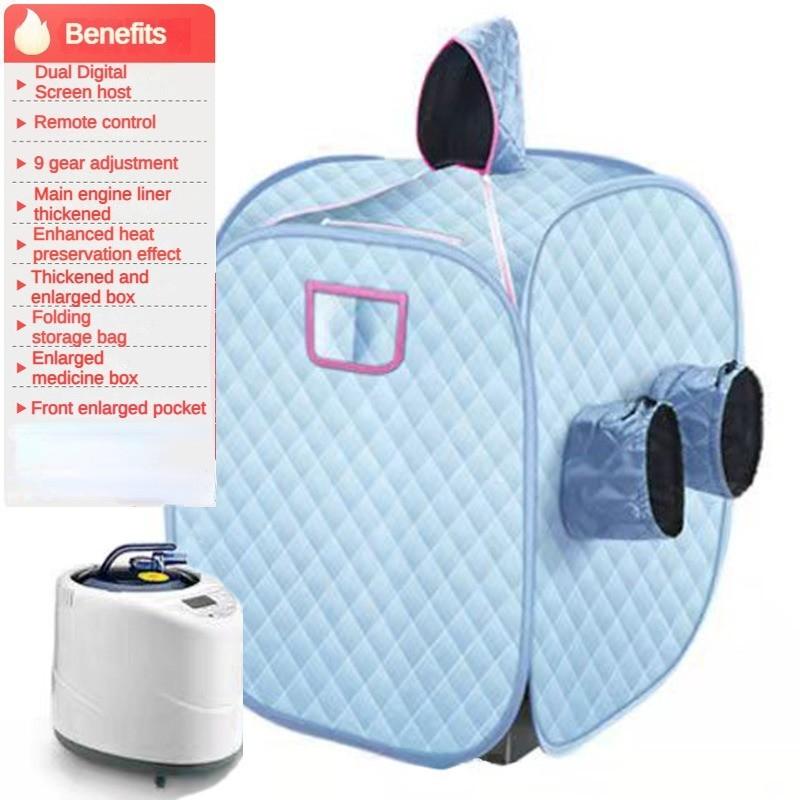 1000W Portable Household Shower Cabin Sauna Bag Folding Sauna Sweating Steam Room SPA Loss Weight Calories Burned Sauna Tent Suit