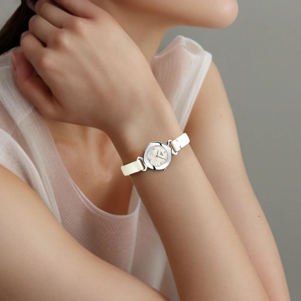 TISSOT Yiting Collection Quartz Movement Women's Watch 22.58mm 22.58mm Mother of Pearl Color Watch Dial T113.109.16.116.01