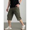 Hengyuanxiang Men's Pure Cotton Loose Fit Casual Workwear Shorts