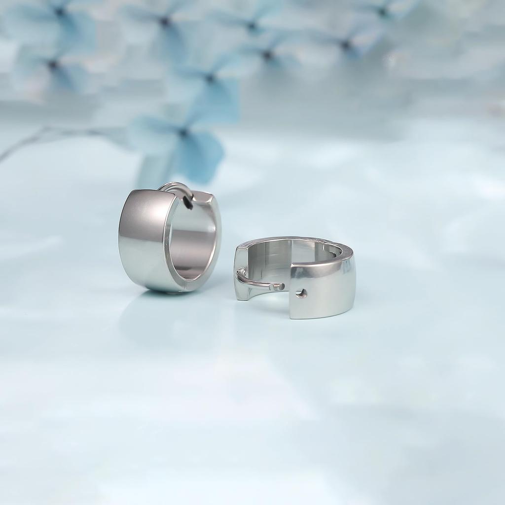 Limerencia G23 Creolen aus reinem Titan, hypoallergen, für empfindliche Frauen und Mädchen, keine Edelsteine, Titan,