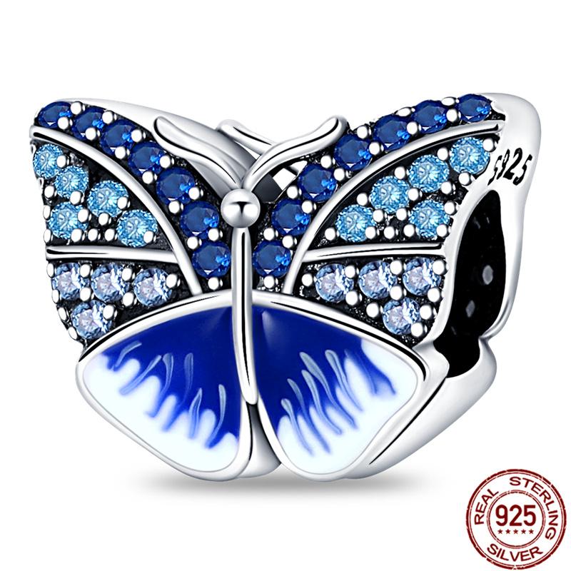 Fit Charms Fororiginal Bracelets 100%Copper Luminous Butterfly Series Beads Diy Jewelry Making For Women Gift