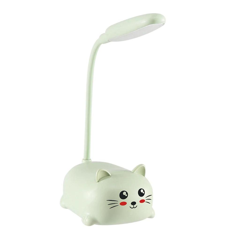 Cat Night Light Flexible Table Lamp Book Foldable Mini Creative Cute Rechargable Reading Study Cartoon Tabls Eye Protecting Desk