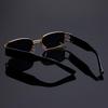 1pc Trendy Vintage Punk Rectangle Metal Frame UV400 Sunglasses Square Sun Shade Eyewear for Women Men Beach Vacation Eyeglasses