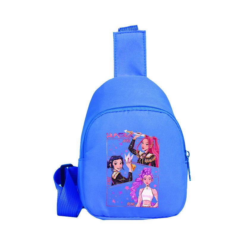 Children'S Breast Bag Animation Cartoon Peripheral Printing Casual Shoulder Bag Going Out Portable Messenger Bag