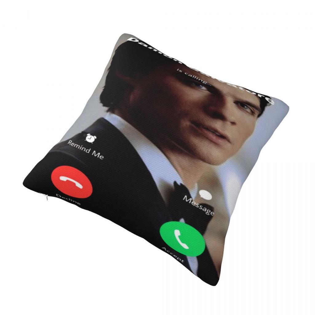 Warm Home Damon Salvatoredecor Pillowcases Merch Pillow Covers Square Multi-Size