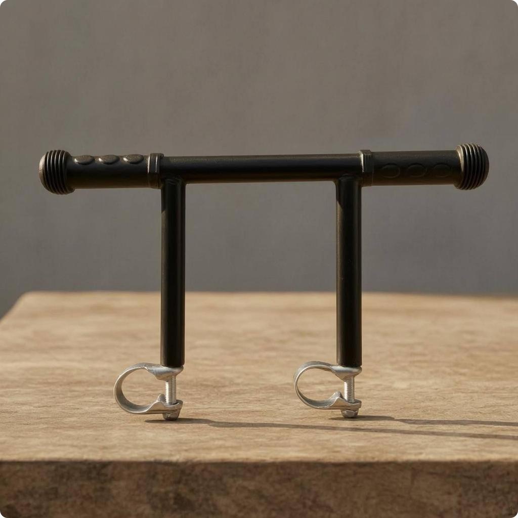 Wheelchair Push Handle Extender Matte Finish Extension Handlebar Brackets