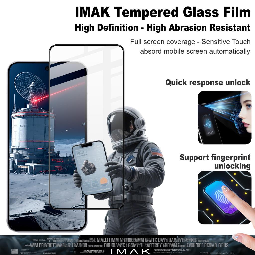For OnePlus Turbo 6V 5G Glass IMAK Full Coverage Tempered Glass Film Pro+ Series 169mm