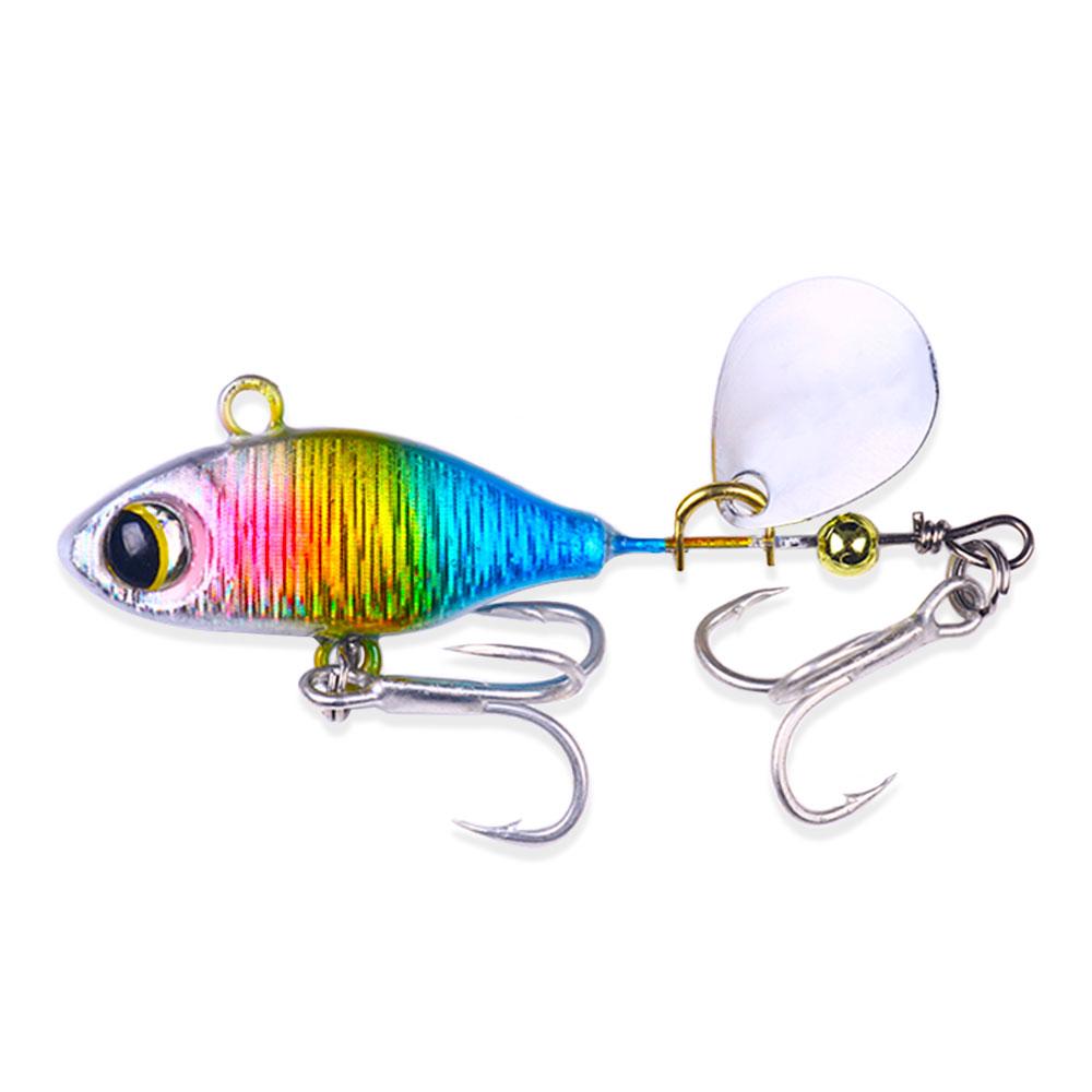Obrotowa metalowa przynęta wibracyjna VIB Spinner Spoon Fishing Lures 7g 10g 14g Jigs Trout Pike Fishing Twarde przynęty Tackle Pesca