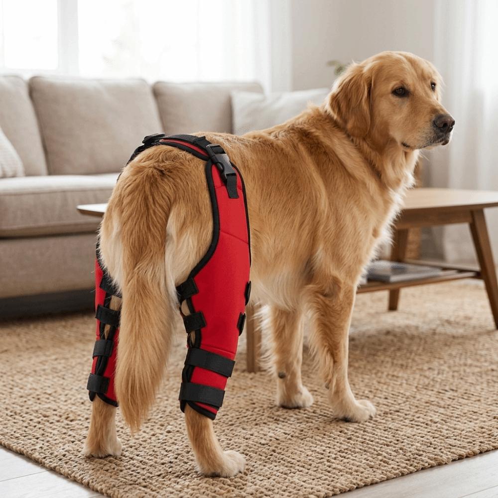 Breathable Dog Hind Leg Brace Adjustable Post Surgery Cover Leg Injury Protector  Knee Protection