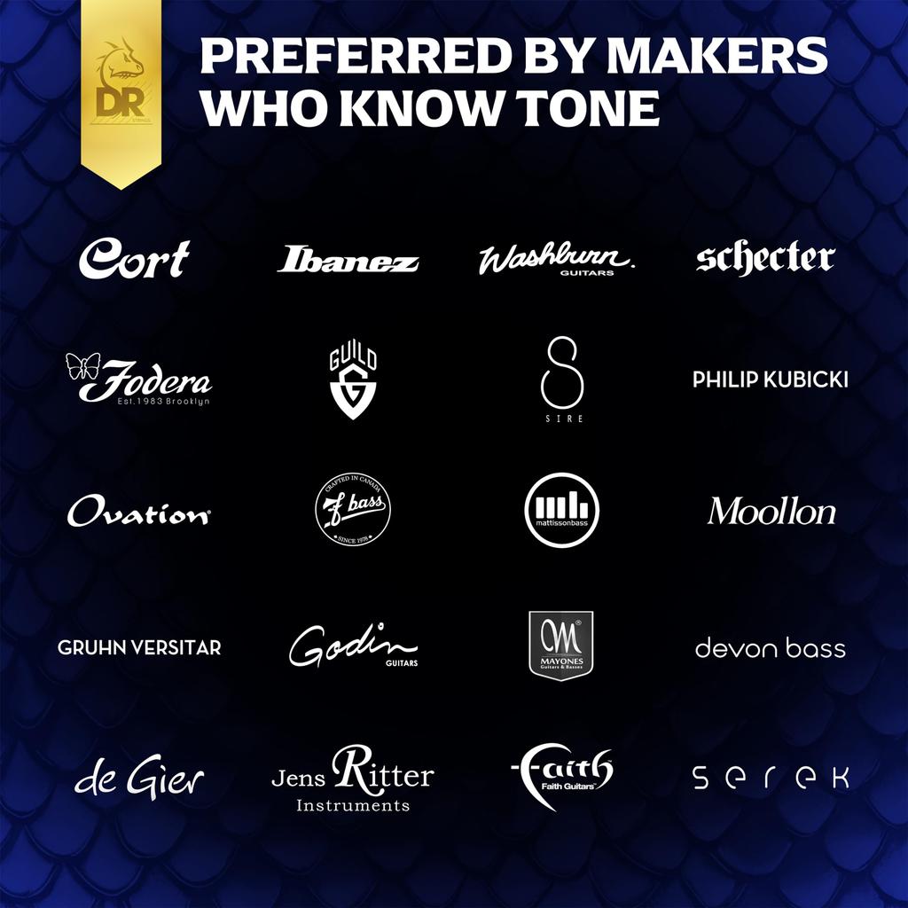 DR Strings Acoustic Guitar Strings DRAGON Phosphor Bronze SKIN+ DAP-12