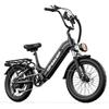 TIFGALOP XC20 All-Terrain Electric Bicycle 48V20AH Battery 500W Motor 20 Inch Fat Tires City Commuting E-Bike With Tow Seat