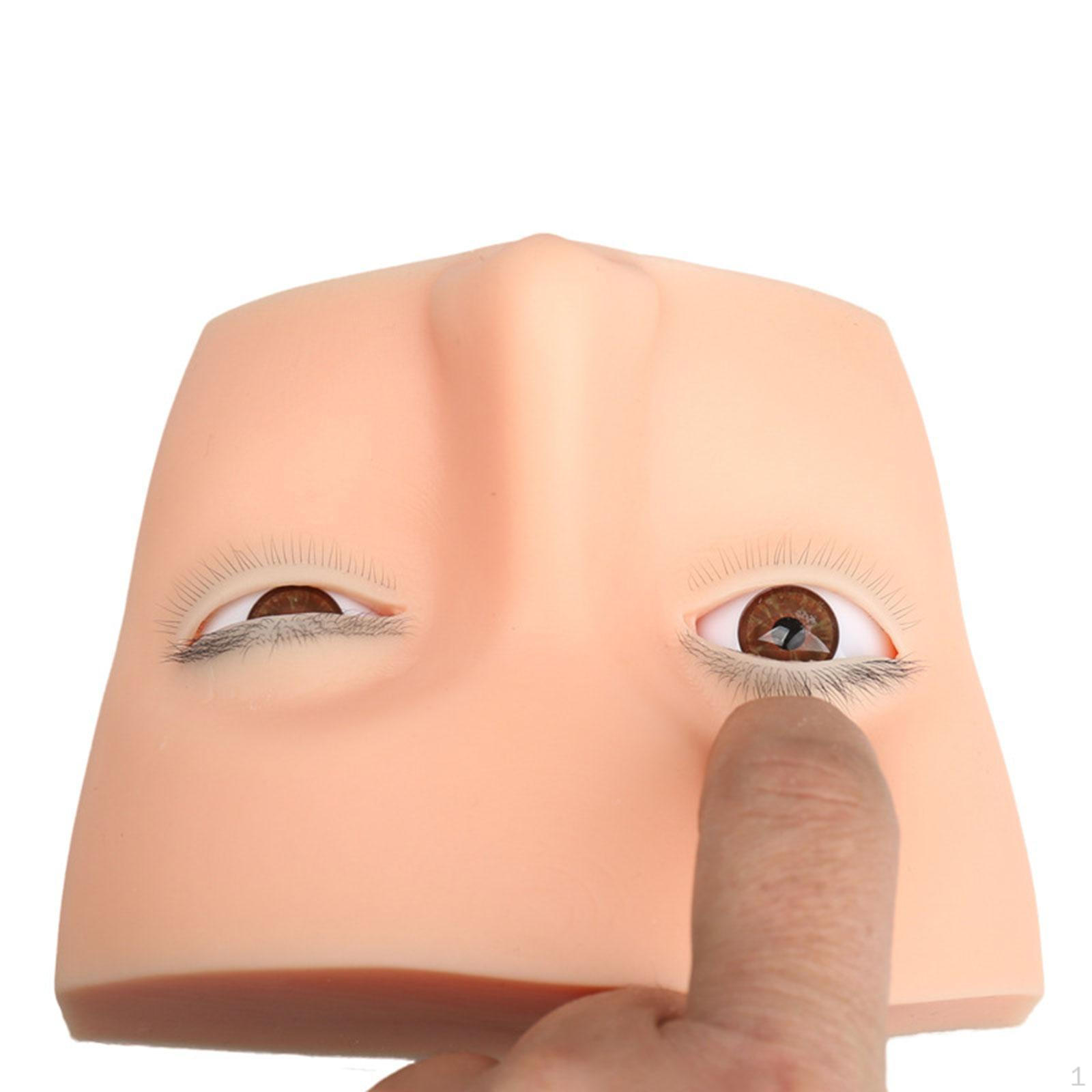 

Ресницы Манекен Голова Ресницы Плоский Макияж Практика Лицо для Художников Curl Eyelashes