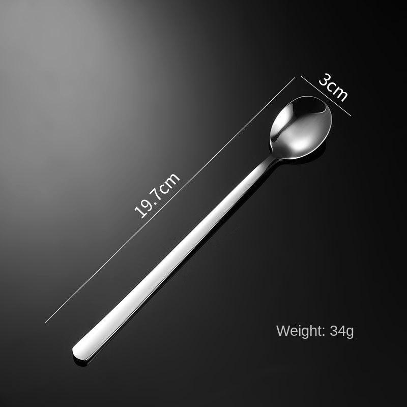 HANYANG 304 Edelstahllöffel, Messer, Gabel, Löffel, westliches Geschirr, Ruyi, mehrere Spezifikationen, langer Eislöffel, Dessert-Shop, öffentlicher Löffel