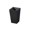 Shinki Gosei (Shinki Gosei) Tonbo Unide Kaks Trash Can, Conceals Trash, 5.5 Liter, Black, 17cm (W) X 17cm (D) X 28cm (H), with Lid, S-28, Made In
