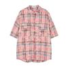 Checkered Retro Shirt Men'S Summer Outfit Hong Kong Style Student Loose And Niche Design Fun New Men'S Top For Outdoor Wear