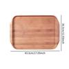 Melamine Wood Grain Tray Portable Multipurpose Decorative Serving Platter for Household Camping BBQ Restaurant Breakfast