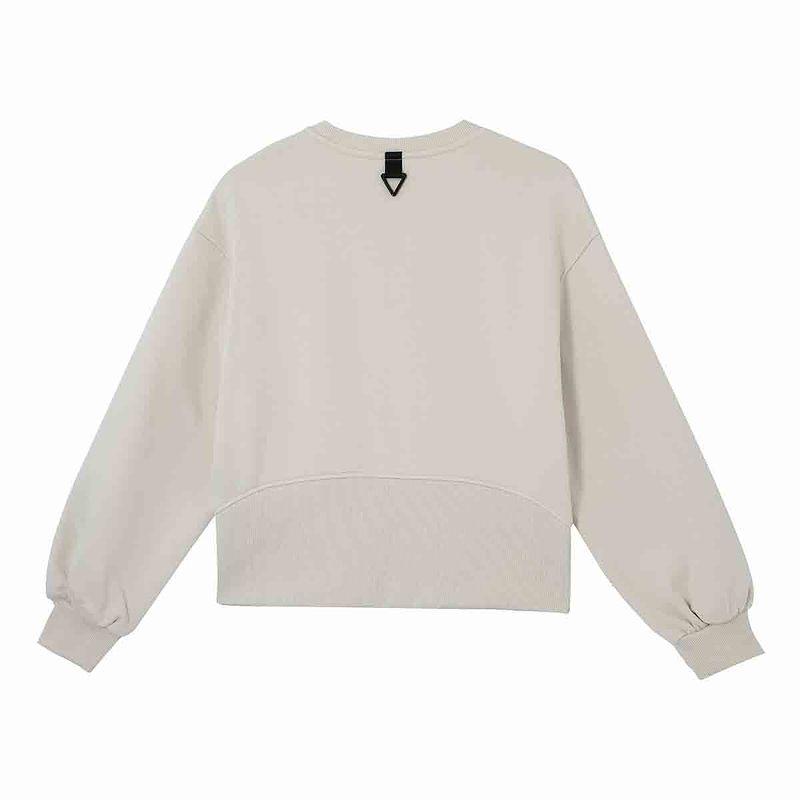 Puma Tb Crew Solid Loose Fleece Warm Long Sleeve Sweatshirt Women Tops White 629737-87