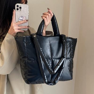 Handtasche Damen Große Kapazität Tasche Damen Neue Mode Trend Schultertasche Herbst Und Winter Shopper Puffer Tote Tasche