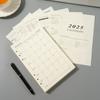 Colorful Detachable 2025 English Calendar Square PVC Loose-Leaf Notebook Pages