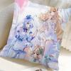 Game Genshin Impact Navia Pillow Case Square Pillow Bedroom Sofa Leisure Comfort Cushion Car Home Decoration