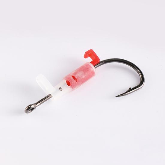3/5/10/15/20Pcs Luminous Live Shrimp Fixing Hook Heavy Duty Glow-in-the-dark Barbed Fishhook Freshwater Saltwater Catfish Bass Fishing Hook