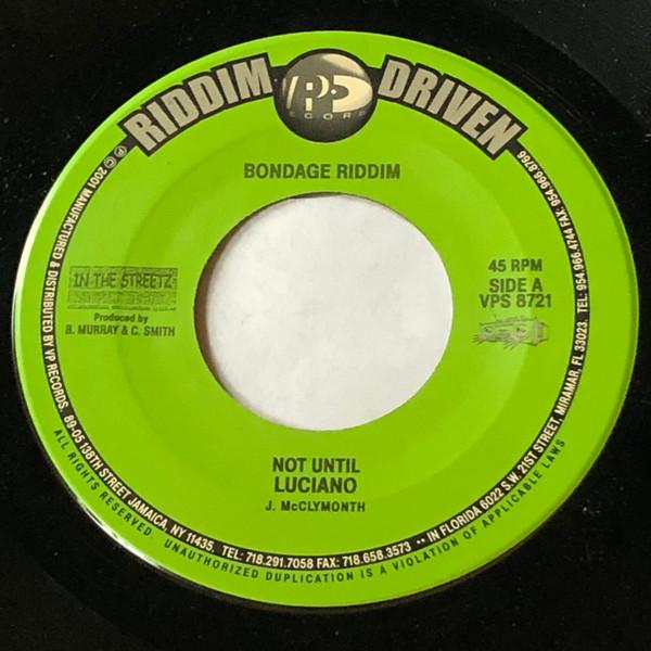 

7inch Record LUCIANO - Not Until VPS8721 VP Records 2002 US Reggae, Ska & Dub Used