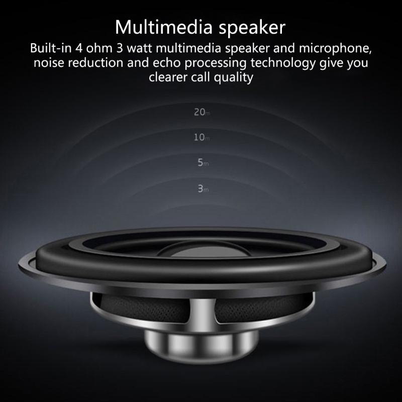 Easy Carry  Sun Visors bluetooth-compatible Car Speaker Voice Command Car Gadget ABS Perfect for Drivers Seeking Convenience & styles 