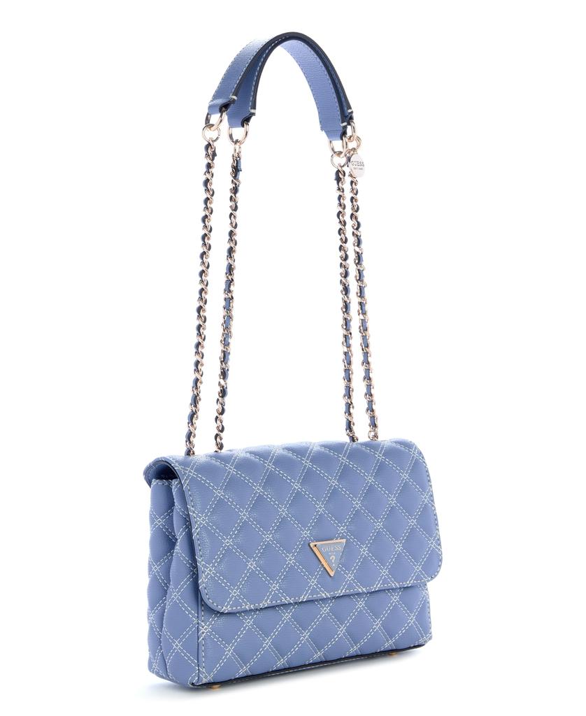 GUESS Shoulder Bag GIULLY II 2 COMP CNVRTBLE FLAP Quilted Chain Strap