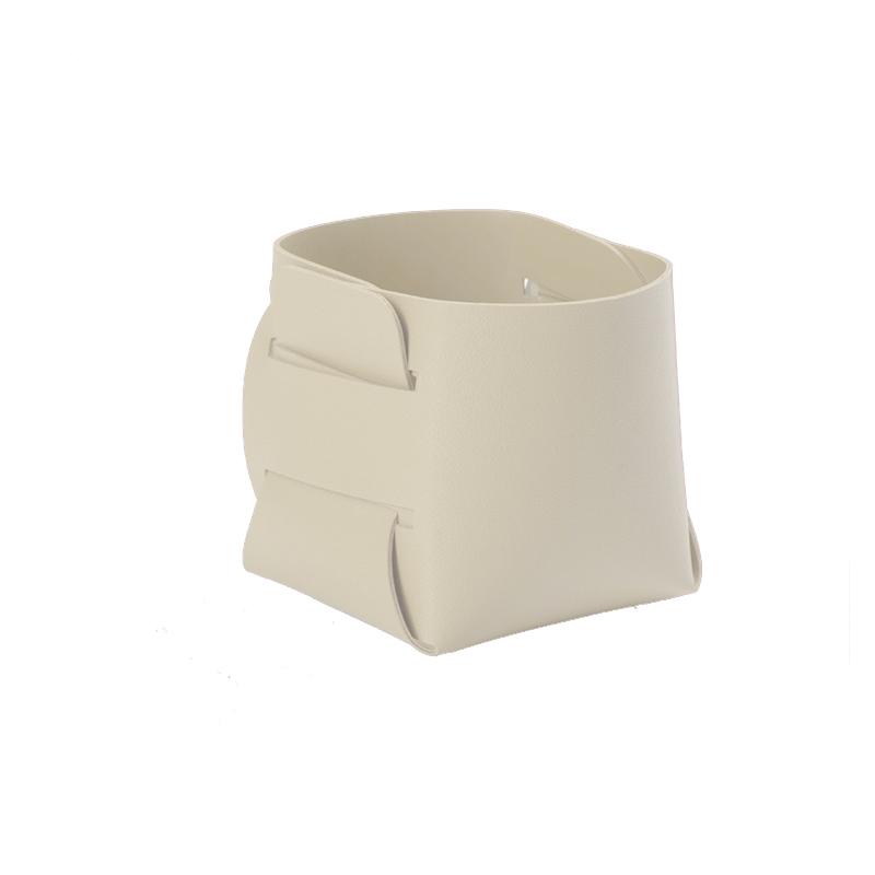 Многоцелевой настольный ящик для хранения из скандинавской кожи, инновационный дизайн для держателя кистей для макияжа, настольного органайзера