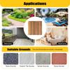 27pcs Splicing Solid Wood Flooring and DIY Interconnected Floor Tiles Are Suitable for Outdoor Gardens Terraces Swimming Pools