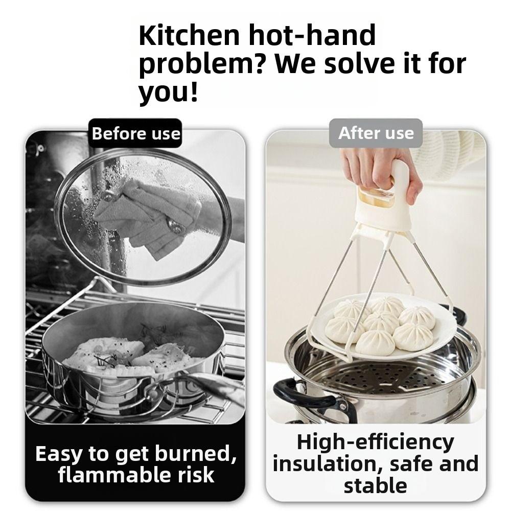 Creative Anti-hot Bowl Plate Clips Non-Slip Hot Bowl Gripper Dish Lifter Clamp Food Preparation