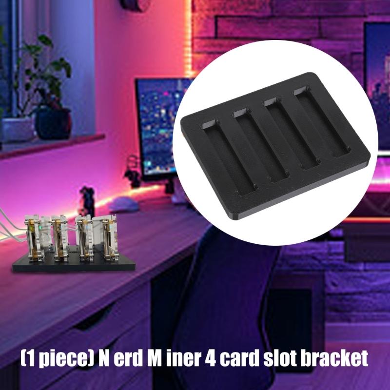 2.8inch 4 Slots Base Bracket for Bitcoins NerdMiner NMMiner 4 Slot Plastic Holder For Quick Assembly