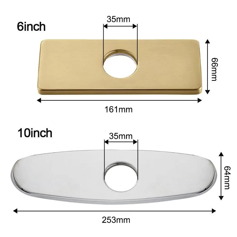 Base Faucet Decorative Plate Faucet Deck Plate Tap Cover Deck Plate Faucet Plate Hole Cover Bathroom Faucet Escutcheon Plate