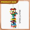 Bird Parrot Chewy Toys Perch Stand Play Equipment Wood Exercise Unique Chewing Toy Cage