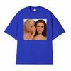 Comfort Funny Gossip Doll Spilling The Tea Whispering Meme T Shirts Unisex Women Fashion Oversized Tshirts Summer Cotton Tee Shirt